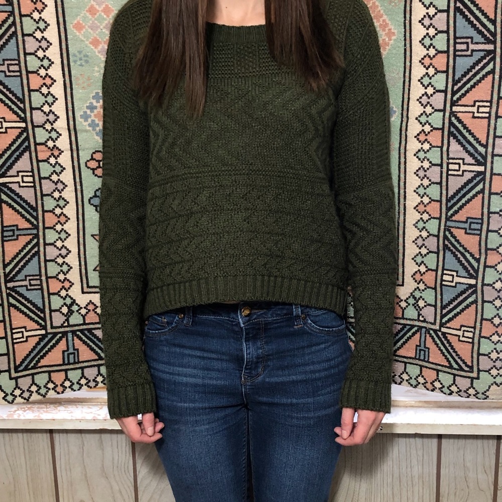 Cotton Emporium green sweater